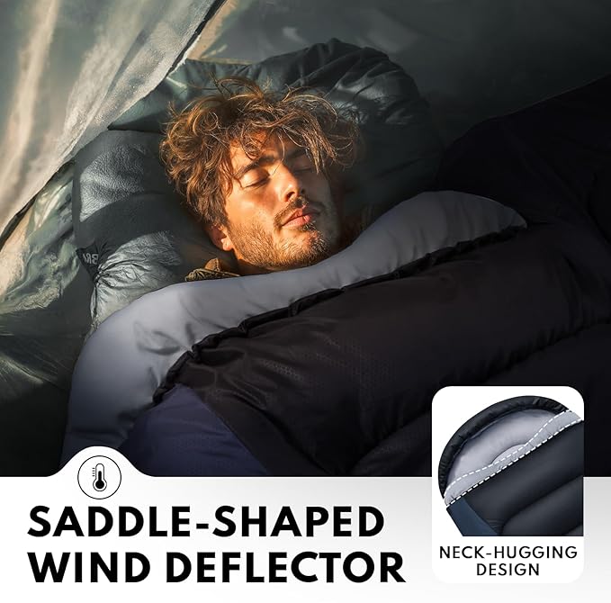 0 Degree XXL Sleeping Bags for Adults Cold Weather,Camping Sleeping Bag with Compression Sack for Winter Hiking, Hunting,Traveling
