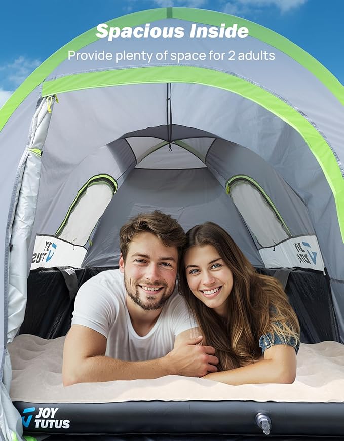 JOYTUTUS Truck Tent with Rainfly 5.5Ft-6Ft + Truck Bed Air Mattress