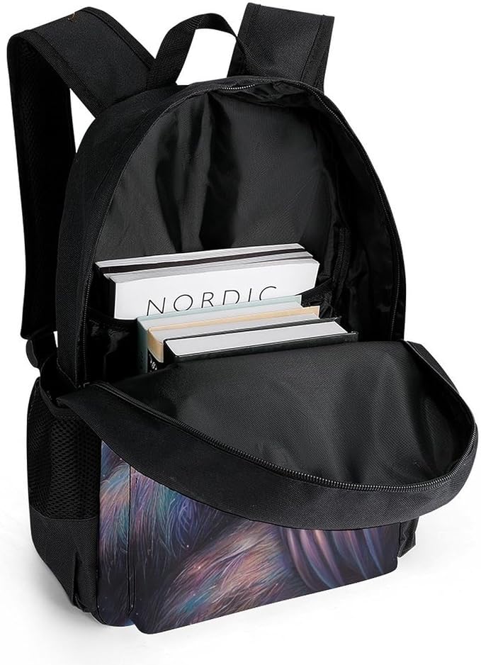 Lightweight Daypack Backpack for Trekking Work Running, Big Capacity Multipurpose Anti-Theft Bookbag, Blue Nebula Sloth Business Computer Bag