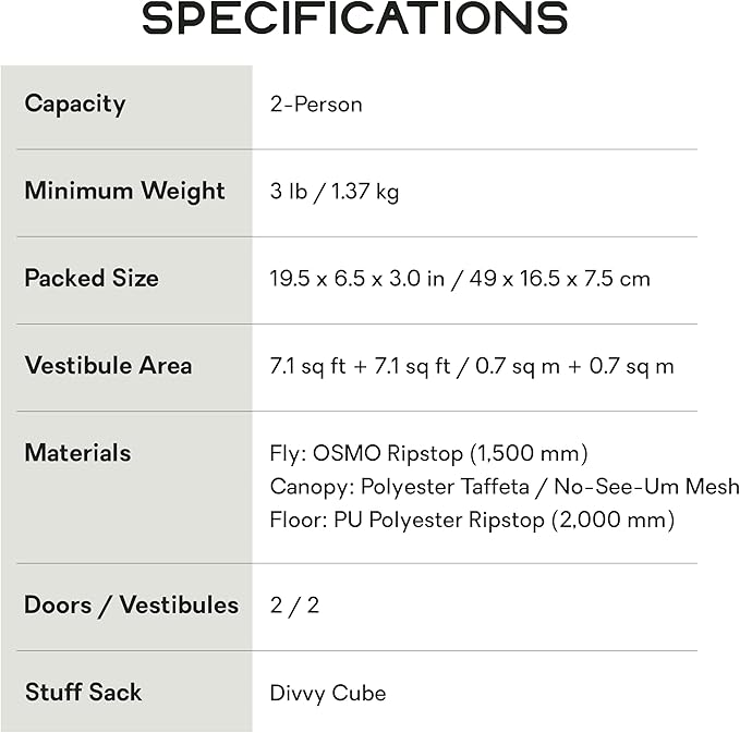 NEMO Equipment Mayfly OSMO Lightweight Backpacking Tent