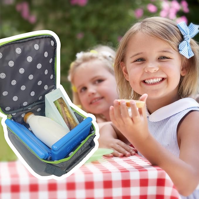 WORLD-BIO Reusable Ice Packs for Coolers & Lunch Boxes - Leakproof Quick Freeze Cold Packs for Picnics, Beach, Camping, Work - Long Lasting to Keep Food & Drinks Cold