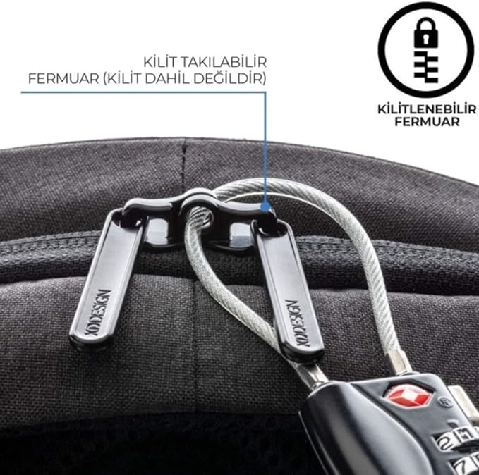 XDDesign Bobby Hero 20 Liter Anti Theft Laptop Backpack with Padded 17" Laptop Sleeve, Recycled Material, Water-Repellent, USB Charging Port, travel backpack carry on flight approved for men, women
