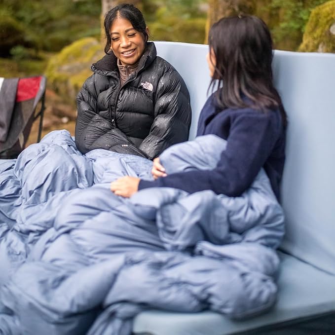 HEST Packable Down Comforter for Camping, Double Size - Warm Outdoor Puffy Blanket, Down Blanket with 50-L Tote, Hydrophobic Duck Down - Perfect for Hiking, Camping, Backpacking & Outdoor Adventures