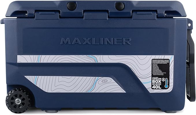 Max Cooler Box (40L) Outdoor Activities, Such as Camping, Fishing, Hiking, and picnics. Box Keeps Cold to 180 Hours (7.5 Day)