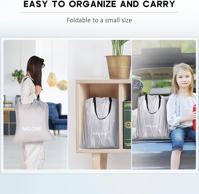 nalone Air Mattress Queen with Built in Pump, 18'' Raise Luxury Inflatable Mattress, 2025 Upgraded Fast Blow Up Mattress with Carry Bag, Portable Air Bed for Home, Travel & Camping