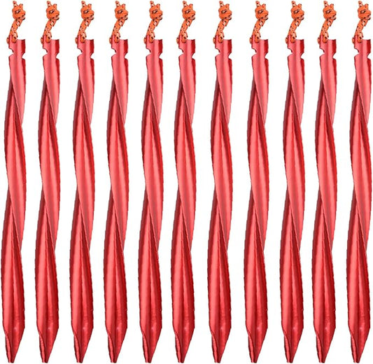 Azarxis Aluminum Tent Stakes Pegs Heavy Duty Lightweight for Camping Sand