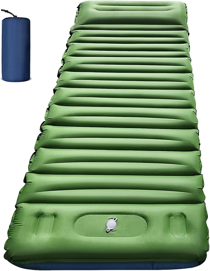 Sleeping Pad for Camping,Ultralight Inflatable Camping Mattress with Built-in Foot Pump for Backpacking, Hiking, Traveling