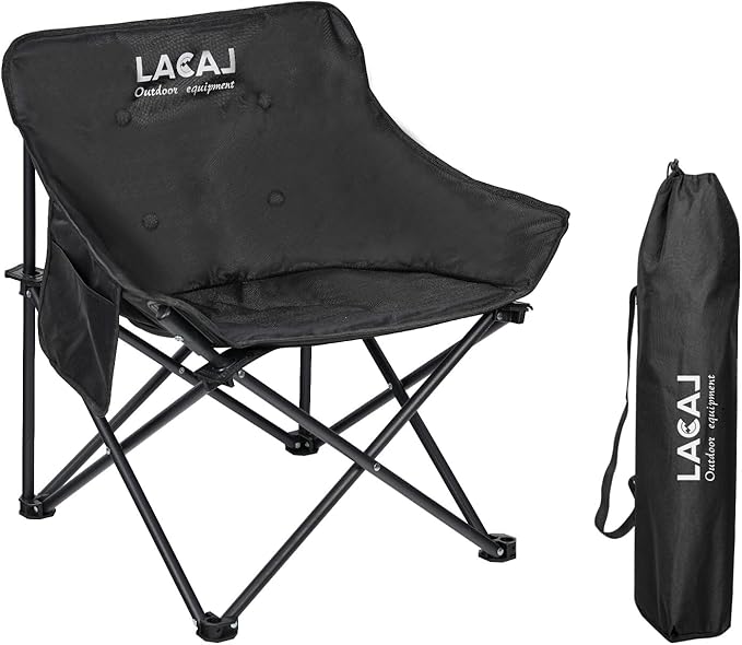 Portable Camping Chair, Outdoor Folding Chair, Oxford Cloth Backpacking Chair with Aluminum Frame,264lbs Support,No Installation Required