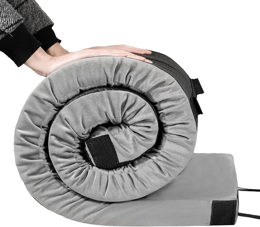 MARSTAR Memory Foam Camping Mattress, Portable Sleeping Mat Pad for Floor, Tent & Car, Lightweight Roll Up Mattress for Adult Kids, Cot Mattress Guest Bed w/Waterproof Cover, Travel Bag, Small Single