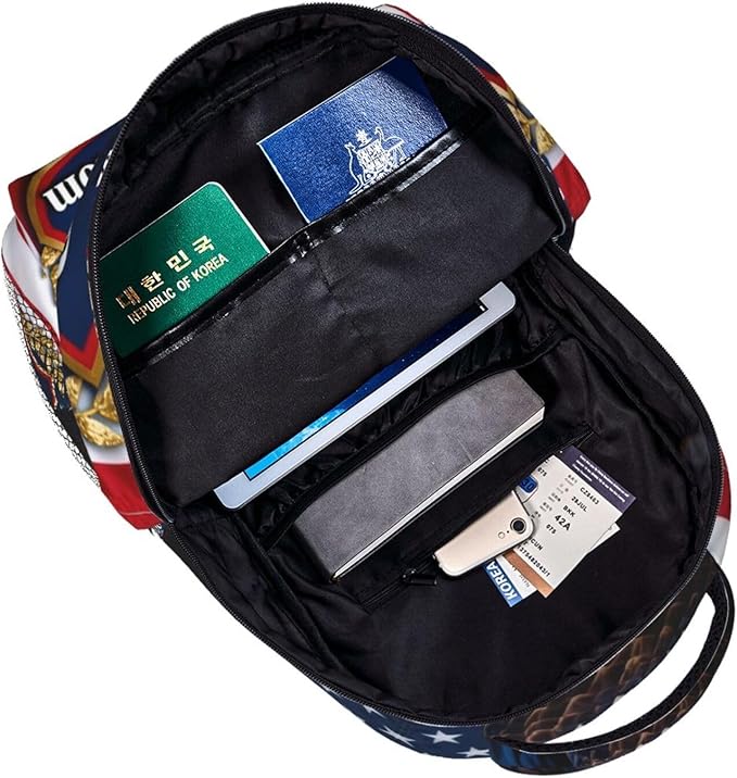 Adults Lightweight 250 Year American Anniversary USA Patriotic 4th of July Art Shoulder Book Bags Big Capacity Shoulder Bag With Adjustable Shoulder Straps for Trekking Work Walking Cycling