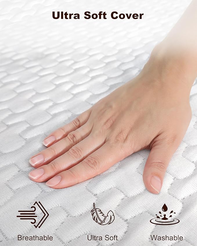 RV Twin XL Mattress 28"x80"x4", Extra Length for RV Beds (Airstream/Winnebago), CertiPUR-US Memory Foam, Cooling Bamboo Rayon Cover, Medium Firm Support for Adult Sleepers