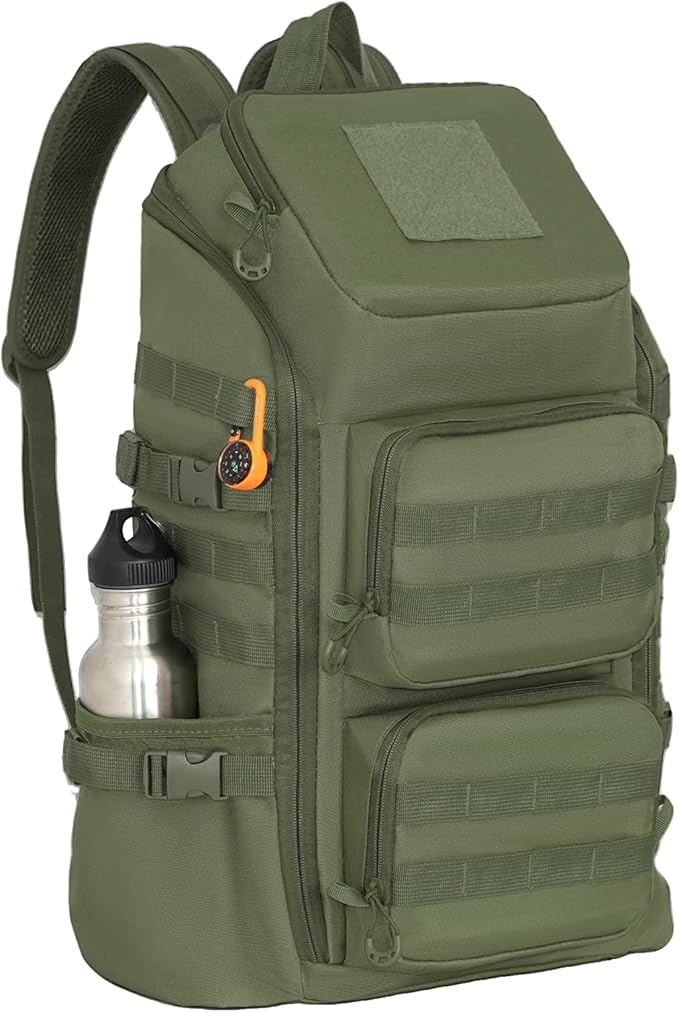 Lightweight Tactical Backpacks with Laptop Compartment for Men 40L EDC MOLLE Military Style 17 in Computer with Cup Holder Travel Hiking Daypack