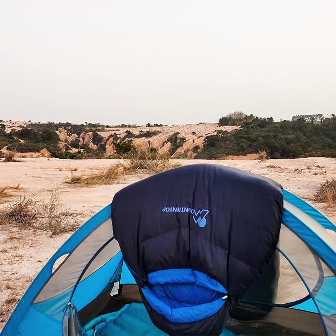 Mountaintop Ultralight Mummy Down Sleeping Bag 650 Fill Power Duck Down Suits for 32 Degree F for Camping Hiking Backpacking