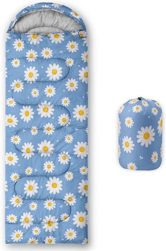 Kids Sleeping Bag for Boys Girls,3D Basketball Print-Lightweight Warm Portable Outdoor Indoor-Waterproof Cold Weather Resistant Sleeping Bag for Camping Hiking