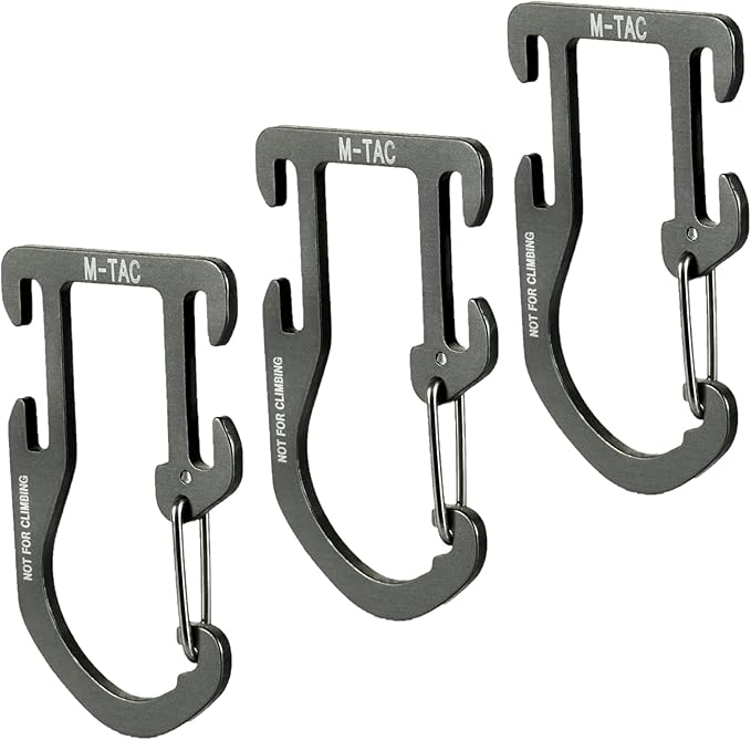 M-Tac Carabiner Clip Molle Compatible Snap Hook for Tactical Vest Backpack D-Ring