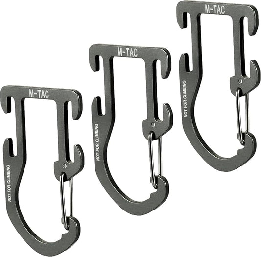 M-Tac Carabiner Clip Molle Compatible Snap Hook for Tactical Vest Backpack D-Ring