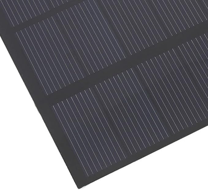 1.5W 6V Portable Solar Panel, Solar Powered Battery Charger with Built in USB Port, Multifunctional Portable Solar Charger for Camping Outdoor Backpacking
