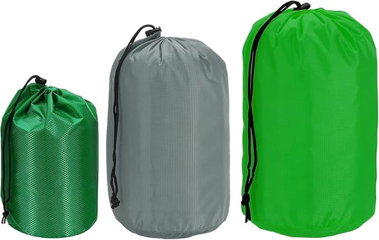 PATIKIL Stuff Sack, Waterproof Outdoor Storage Sack Portable Drawstring Dust Flap Bag for Hiking Backpacking