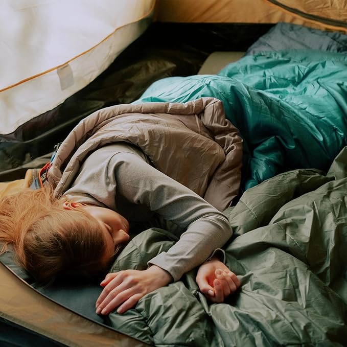 covacure Camping Blanket - Outdoor Travel Blanket, Packable, Puffy Blanket, Lightweight & Warm Quilt for Camping, Hiking, Backpacking, Outdoors, Travel, Beach