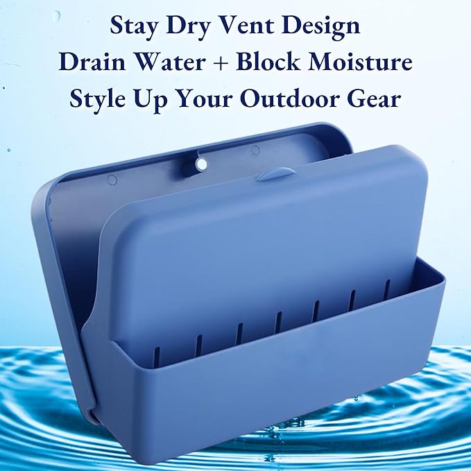Cooler Accessories for Coleman YETI Coolers, Magnetic Storage Box,8.4 x 2.9 x 5.7 inch Organizer for Sunglasses, Scissors,Small Gadgets, Blue