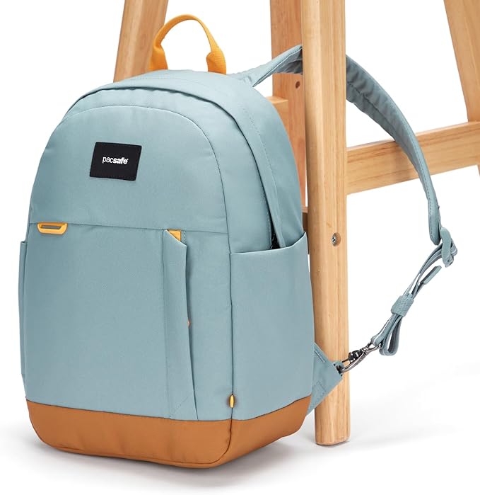 Pacsafe GO 15L Anti Theft Backpack, Fresh Mint