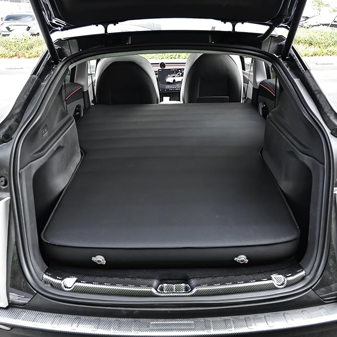 Air Mattress for Model Y and Juniper Rear Trunk Inflatable Bed for Model Y Juniper Inflatable Camping Mattress with OEM Style External Air Pump
