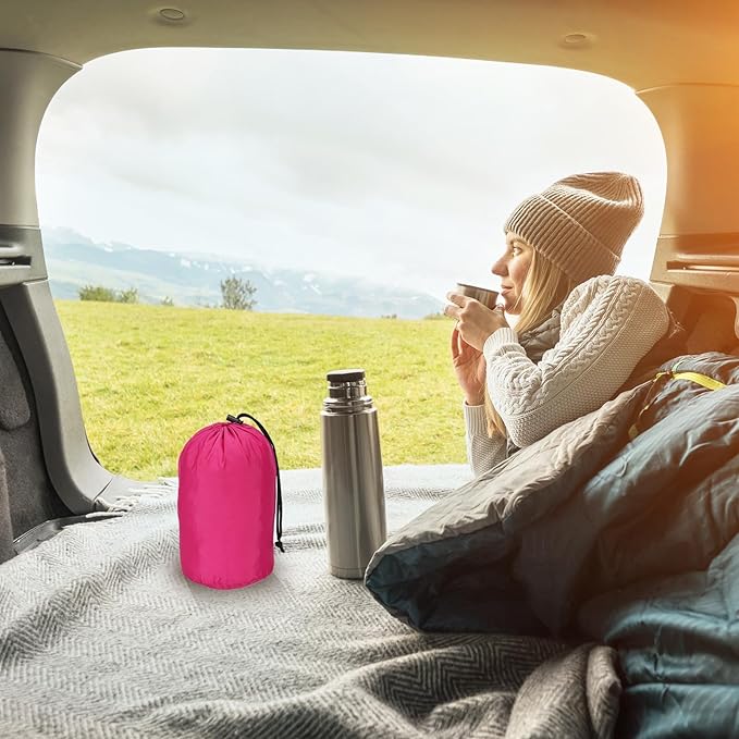 PATIKIL Stuff Sack, Waterproof Outdoor Storage Sack Portable Drawstring Dust Flap Bag for Backpacking