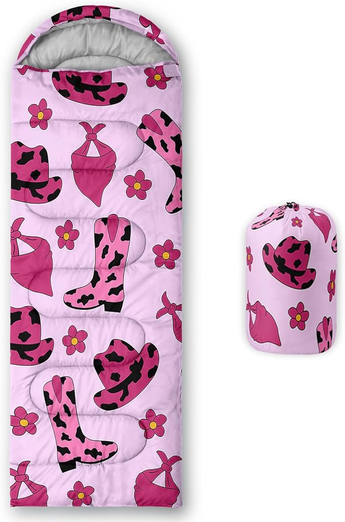 QOOMO Camping Sleeping Bags,3 Season Warm & Cool Weather,Lightweight,Waterproof Sleeping Bags for Adults & Kids,Traveling,and Outdoors,Camping Gear Equipment