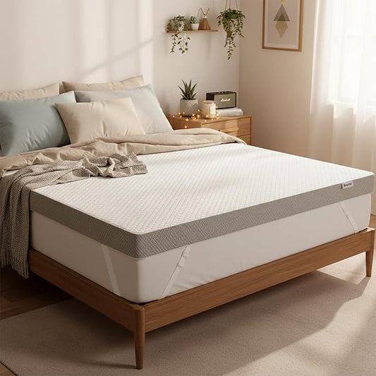 Bestier 4 Inch Gel Memory Foam Mattress Topper Twin Size (38 x 74 Inch), Cooling Bed Topper & Soft Mattress Pad, High Density Foam with Tencel Cover for Back Pain, RV, Dorm