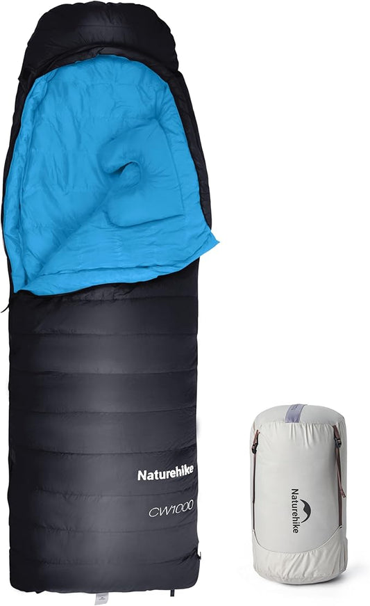 Naturehike 0 Degree Ultralight Down Sleeping Bag for Adults, 650FP Backpacking Cold Weather Sleeping Bag with RDS Down, 28.9℉ for Camping, Hiking, 2025 Model