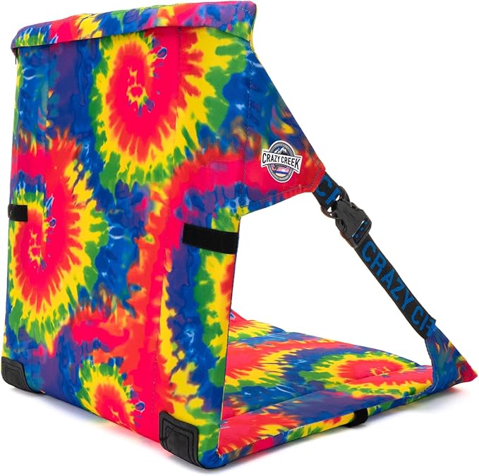 Crazy Creek Original Chair Perfect for Stadium Seats, Camping, Hiking & More, Comfort on All Terrains, Adjustable Straps, Lightweight Design, Water-Resistant