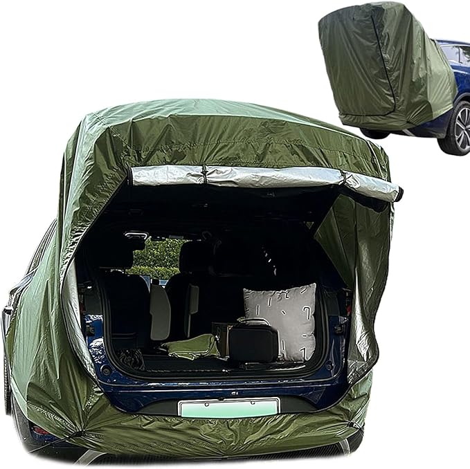 Truck Tailgate Tent - SUV Tailgate Trunk Tent for Outdoors | Waterproof Quick Setup Camping Equipment for Hunting Family Vacations Fishing Trips Adventures