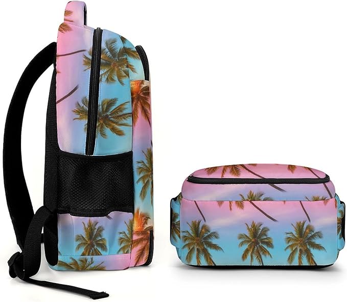 Hiking Travel Backpack Tropical Palm Tree for Men Women, Waterproof Anti Theft Laptop Rucksack with Multi Compartments for Outdoor Sports