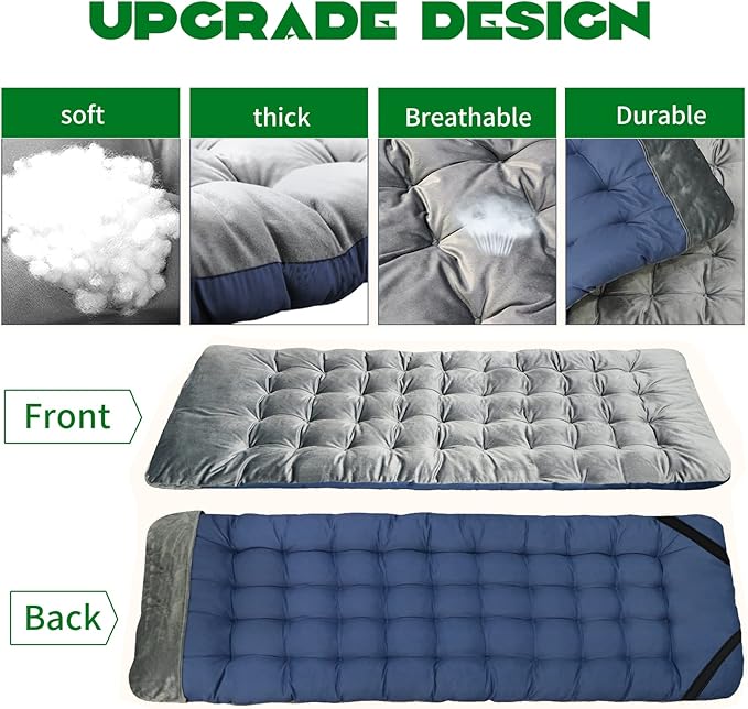 NAIZEA Folding Camping Cots for Adults, Portable Cot with Mattress Heavy Duty Outdoor Bed with Carry Bag 1200d Oxford Cloth Sleeping Cots for Camping Office Nap Home Guest Beach Travel