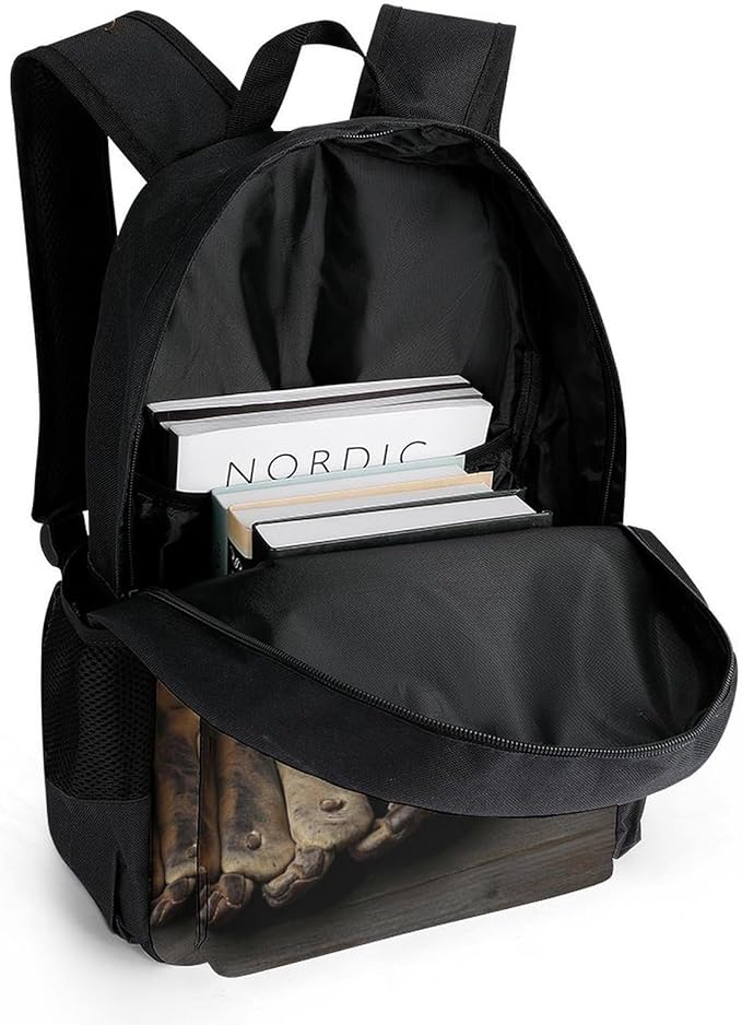 Men Women Polyester Retro Baseball Daypack Big Capacity Shoulder Bag With Adjustable Shoulder Straps for Camping Travel Walking Cycling