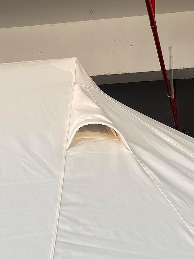 8 10 Persons 2316.5ft Canvas Tent Bell Tent Glamping, 4 Seasons Yurt Tent for Camping, Heavy Cotton Canvas Tent for Family Camping,Outdoor Hunting,or Party Tent.