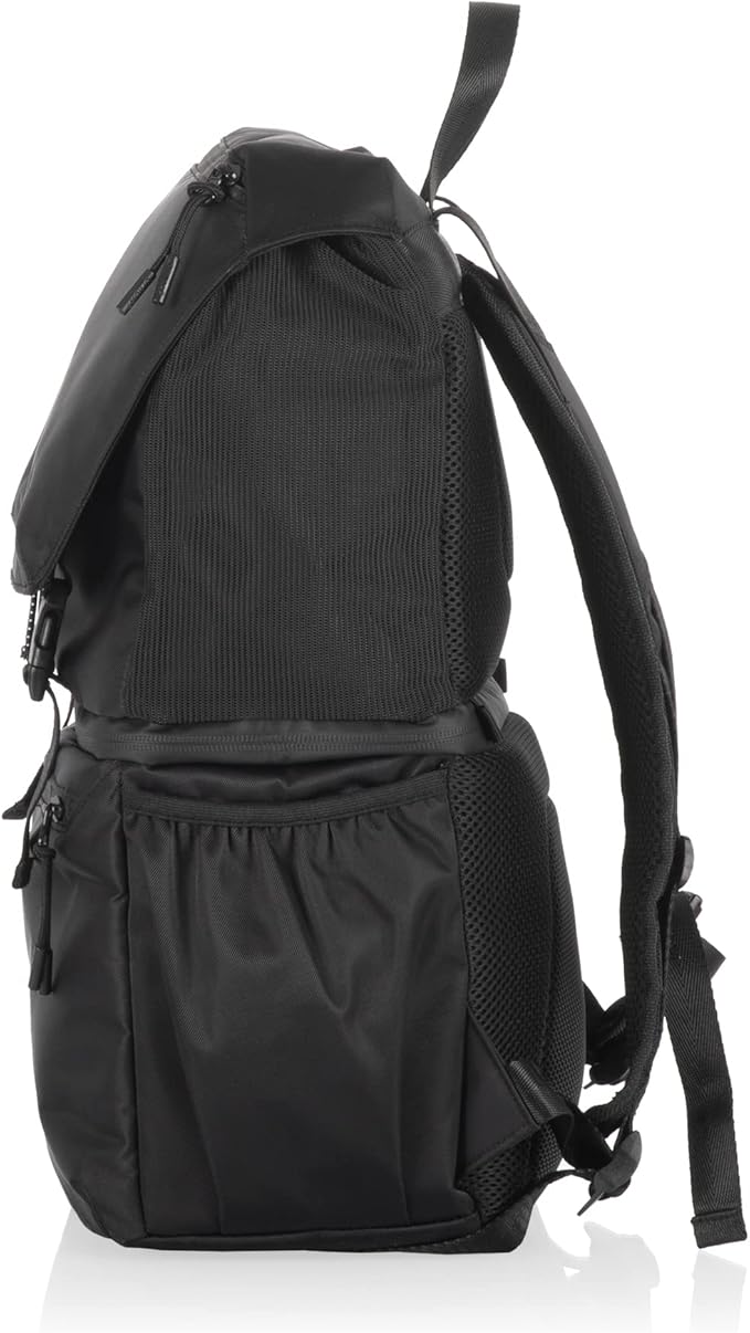 PICNIC TIME Tarana Backpack Cooler, Insulated Leakproof Backpack Made With Recycled Bottles, Portable Ice Chest For Beach, Hiking, Camping, Picnic, Lunch, Travel, Outdoor Adventures (Carbon Black)