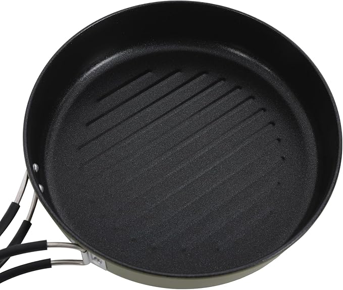 Camping Cookware Set, 304 Stainless Steel Camping Pots and Pans Set Outdoor Cookware Set with Storage Bag Campfire Cooking Equipment for Camping Outdoor Cooking Picnic