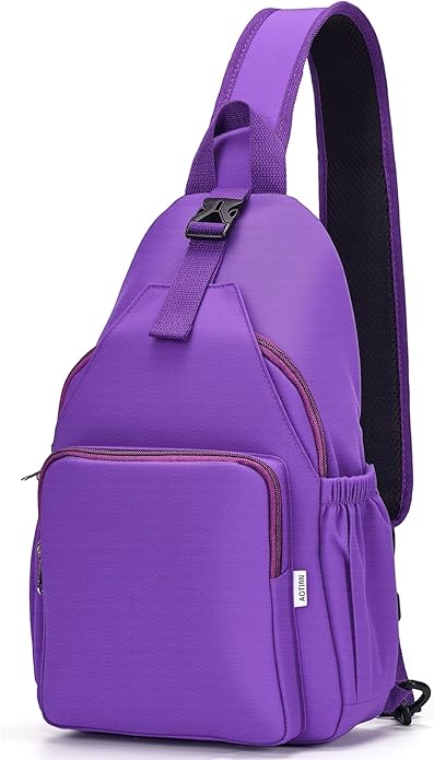 AOTIAN Anti-Theft Sling Backpack - Lightweight Water-Resistant Chest Daypack for Travel, Hiking & Outdoor
