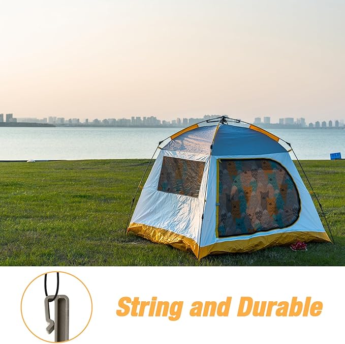 100-Pack 10 Inch Plastic Edging Nails Gray,Side-Insert Nylon Landscape Anchoring Spikes，Landscape Stake for Paver Edging, Weed Barrier& More