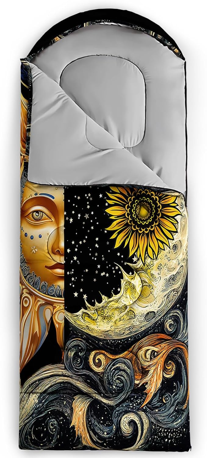 AILONEN Girls Pink Camping Sleeping Bags,Lightweight & Waterproof,3 Season Warm & Cool Weather,Cute Bow Duck Print Sleeping Bags for Kids,Girls,Adults Travelling,Outdoors