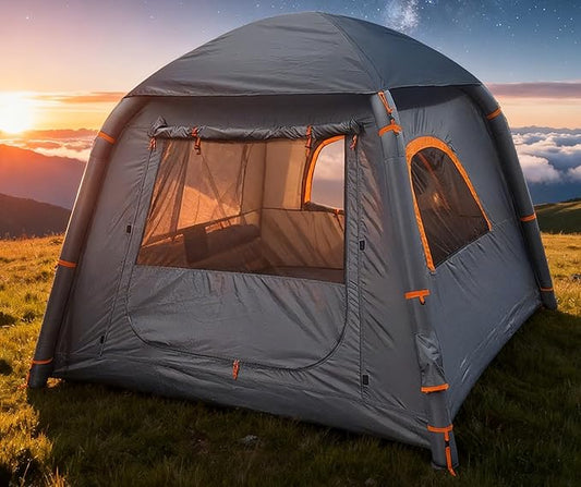 Inflatable Tents for Camping,2/4 Person Easy Setup Blow Up Tents for 4 Seasons Waterproof InflatableTent for Camping, Air Glamping Tents for Camping Adult