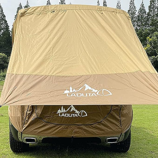 SUV Tailgate Tent with Awning,Waterproof SUV Tents for Camping, Car Hatchback Truck Roof Canopy Sun Shade Privacy Shelter for Outdoor Travel, Universal Fit Most SUV