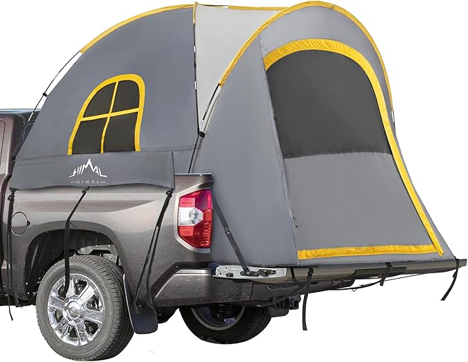 Pickup Truck Tent, Waterproof PU2000mm Double Layer for FT Truck Bed, Portable Bed Tent for Camping