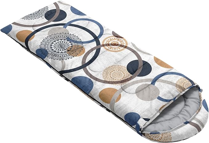Kids Sleeping Bag for Boys Girls,Bohemian Cowboy Print-Lightweight Warm Portable Outdoor Indoor-Waterproof Cold Weather Resistant Sleeping Bag for Camping Hiking
