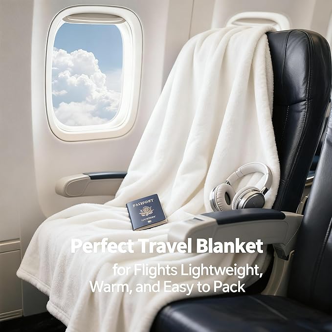 SNZ Cozy Wearable Blanket for Women & Men - 60"x33" Fleece Poncho, Warm Office Chair Lap Blanket, Travel, Camping & Home Wrap - Comfy Poncho Throw - Gift for Mom, Elderly