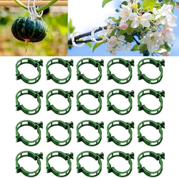 50 PCS Plant Support Clips, Garden Plant Stakes for Indoor Outdoor Plants, Climbing Plant Support Structures Moss Pole Monstera Plant Holder Sticks Support Tall Potted Plants (50 PCS)