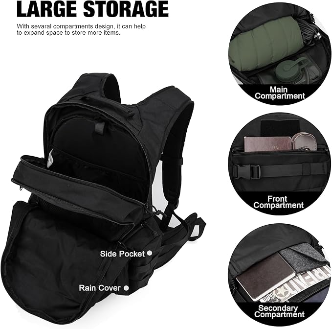 Mardingtop 28L Tactical Backpacks Molle Hiking daypacks for Camping Hiking Military Traveling Motorcycle
