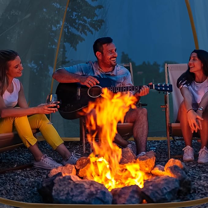 Alvantor Pop Up Bubble Tent,Large Oversize Igloo Screen House,4-6 Person Cold Protection Outdoor Igloo, Winter Tent Snaps Fit 10'x10'x6.5'
