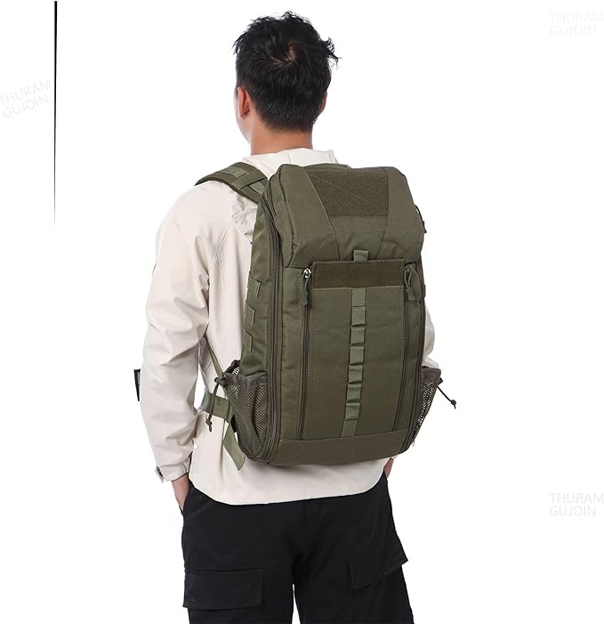 40L Waterproof Tactical Medical Backpack First Aid Bag for Hiking Trekking Hunting Fishing Camping Outdoor Sports (Green)